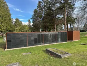 Proof of concept above ground columbarium space
