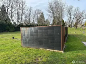 Proof of concept above ground columbarium space