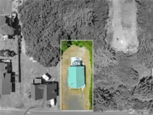 Approximate lot lines of property