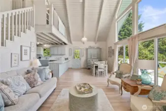 Floor to ceiling windows letting all of the natural light in