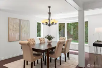 oversized formal dining room for all your get togethers.