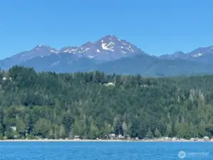 View of Mt Washington from community beach.