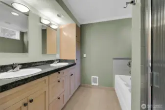 Full bathroom in master bedroom.