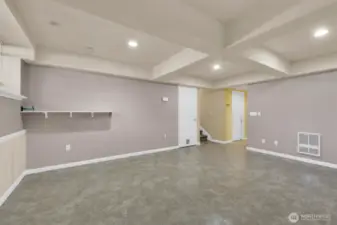Large rec room downstairs. Imagine the possibilities.