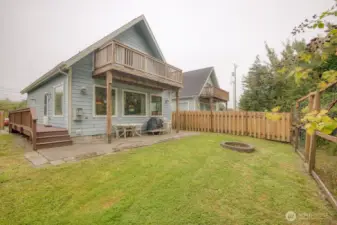 Back yard fully fenced