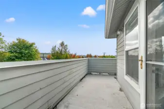 Private deck.