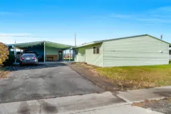 You'll enjoy a large carport and storage room attached to the home.