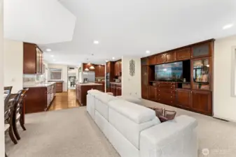 Family room off of the kitchen.