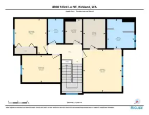 Floor plan of upper level