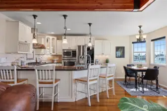 Friends & family have lots of space to mingle and relax while entertaining