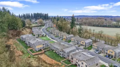 Aerial view of the neighborhood layout.