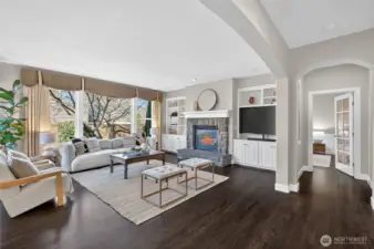 Off this open living space is an additional bedroom or office with a 3/4 bathroom.