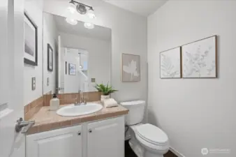 Powder room downstairs