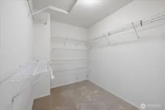 Primary closet