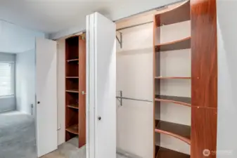 Primary closet