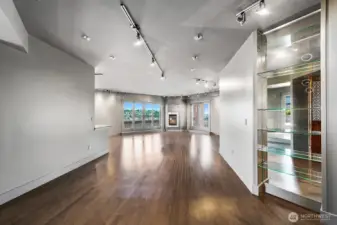 Entry into living and dining area