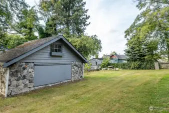 Yard and back side of the cabin