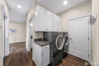 The washer and dryer are included