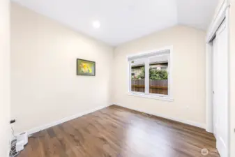 Main level bedroom can also function as an office depending on your needs
