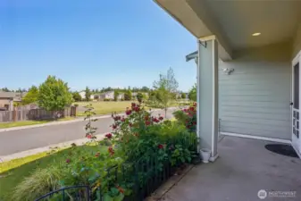 View of majestic Mt Rainier from your porch!