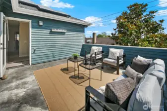 Upstairs deck