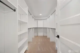 Primary Closet shelving