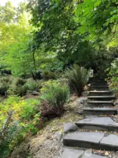 A slate-stepped path.