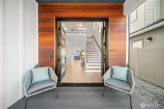 Entry with double doors