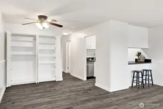 Inside of storage closets