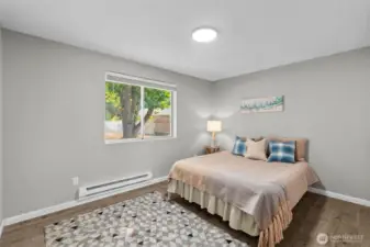 Larger primary with spacious layout and natural light