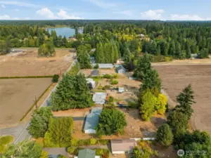 Enjoy serene views with your backyard adjoining beautiful farmland