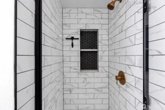 Primary bedroom ensuite shower.