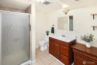 Downstairs 3/4 bathroom