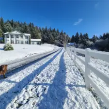 Winter snows - great sledding weather!