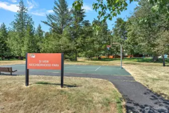 One of three parks in Si View neighborhood and backs to the property.