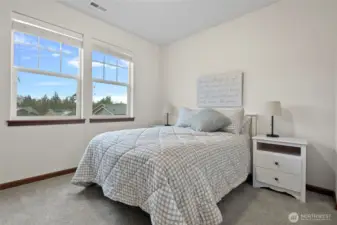 Bedroom #2 near the front of the house