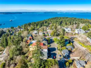 Neighborhood Drone Shot