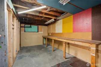 Storage behind the barn doors.