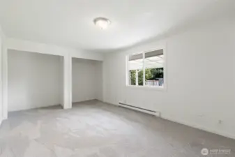 Add closet doors and this room is a flex room