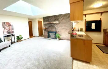 Efficient galley kitchen conveniently located in the heart of the home.