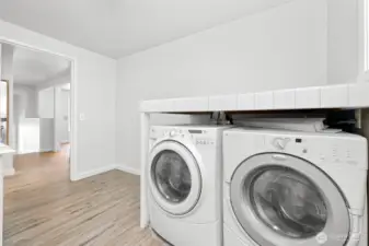 upstairs laundry room
