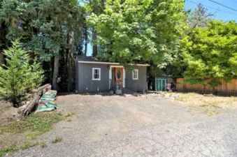 This is another little studio. It has power. It could be a great office, play room, home business - whatever you need!