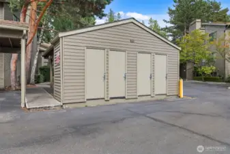 1st door to the left is the storage for unit F12.