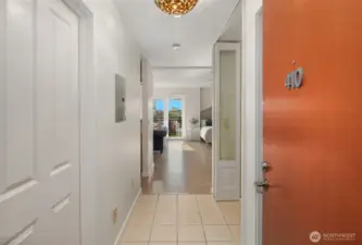 Top floor unit with gorgeous views of 3rd floor garden!