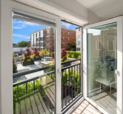 Tilt and Turn windows open fully or tilt out for ventilation - peaceful views and great air flow!