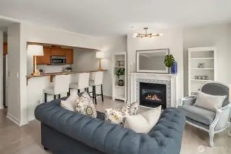 Looking into the kitchen.