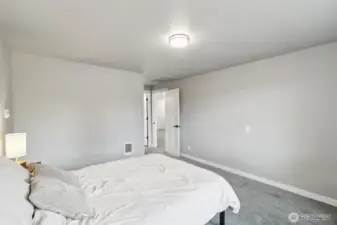 Primary bedroom by great room