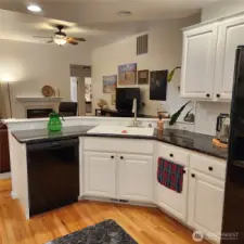 The kitchen has hardwood floors and like new appliances (stove is new)