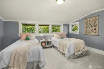 Generous upper level bedrooms.