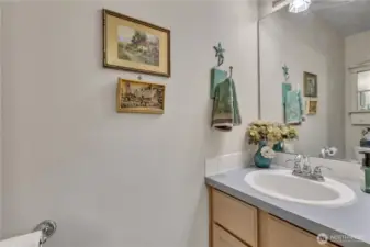 Half bath on the main floor.